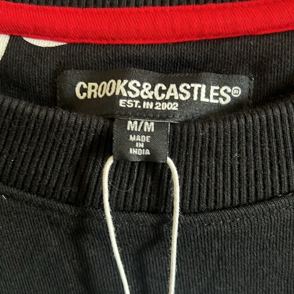 NWT Crooks & Castles All Over Printed Crewneck Sweatshirt - Picture 4 of 5